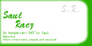 saul racz business card